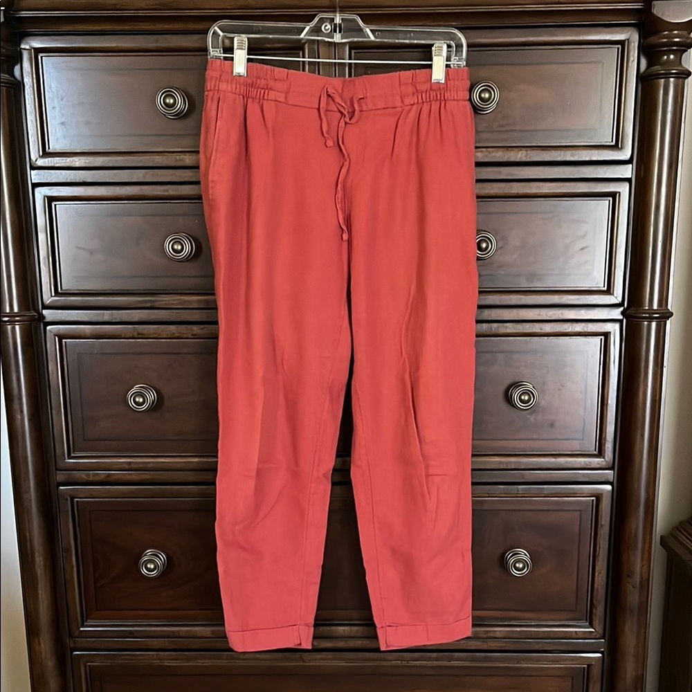 Old Navy Linen Blend Cropped Pants